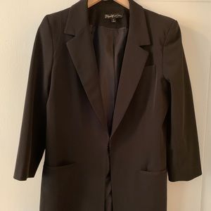 Elizabeth and James Straight Long Line Blazer